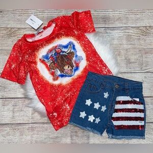 Sequin Stars and Stripes Shorts